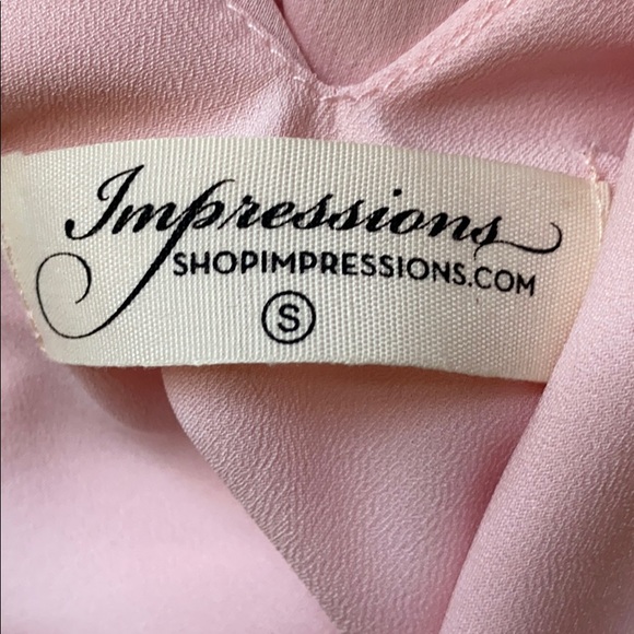 Impressions Blush High Neck Sleeveless Dress - Picture 4 of 5